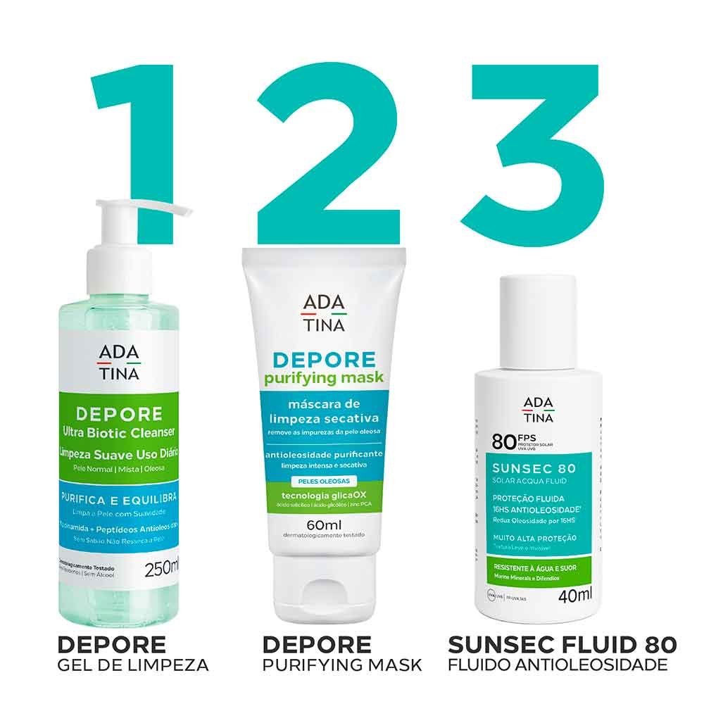 Máscara Facial de Limpeza Secativa Ada Tina Depore Purifying Mask 60ml 5
