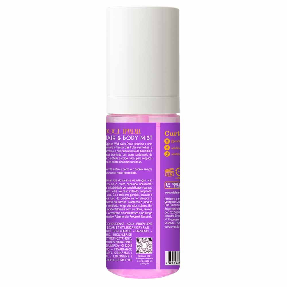 Body Splash Widi Care Hair Mist Doce Ipanema 100ml 4