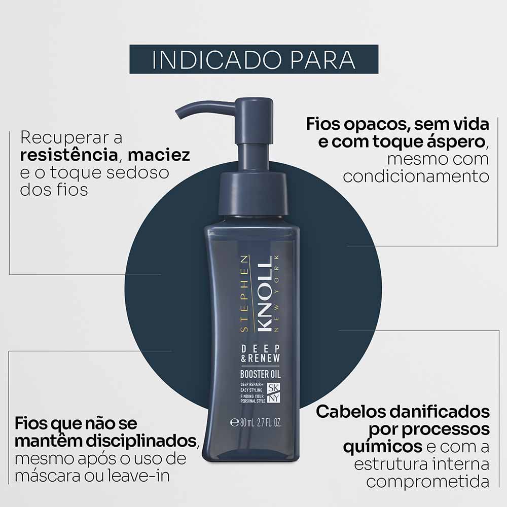 Óleo Stephen Knoll Deep & Renew Booster 80ml 2