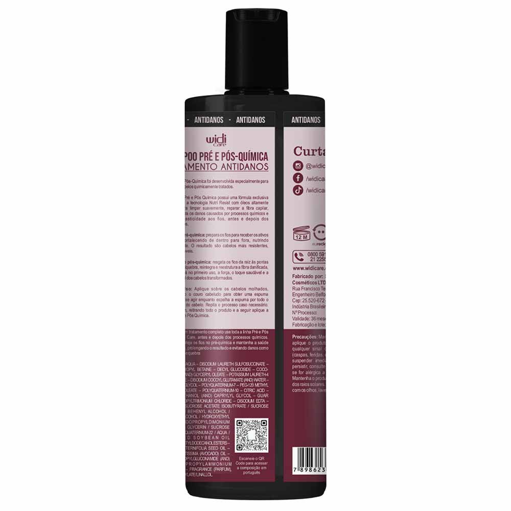 Shampoo Widi Care Pré e Pós Química 300ml 2