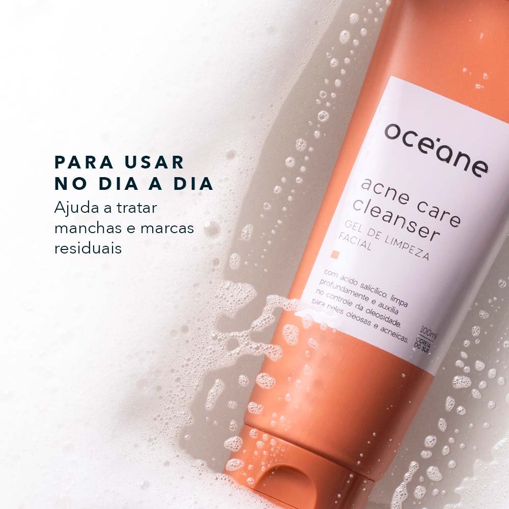 Gel de Limpeza Facial Océane Acne Care Cleanser 100ml 2