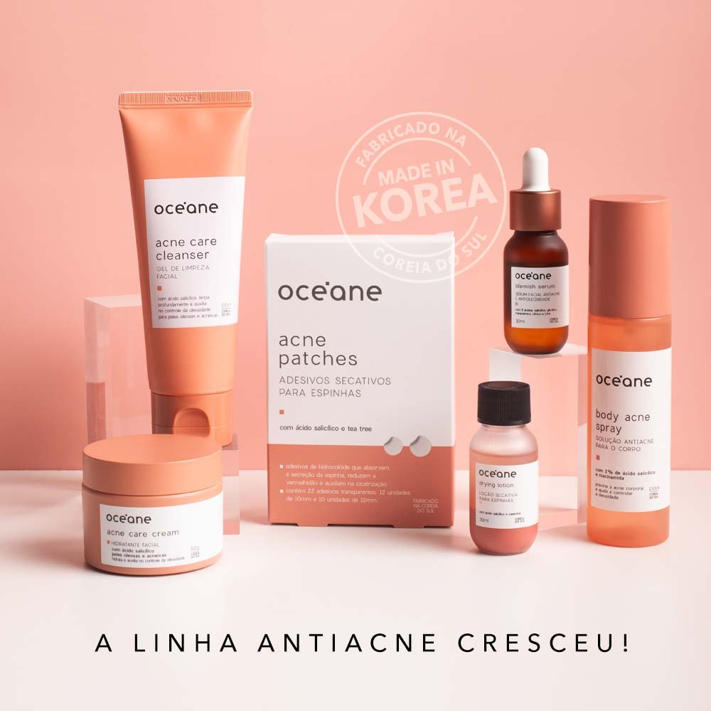 Gel de Limpeza Facial Océane Acne Care Cleanser 100ml 7