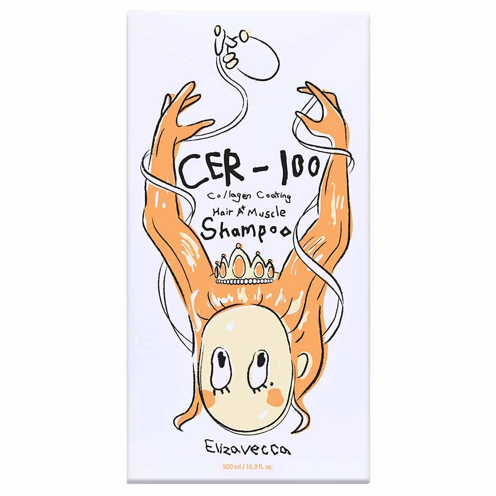 Shampoo Elizavecca CER-100 Collagen Coating Hair A+ Muscle 500ml 3