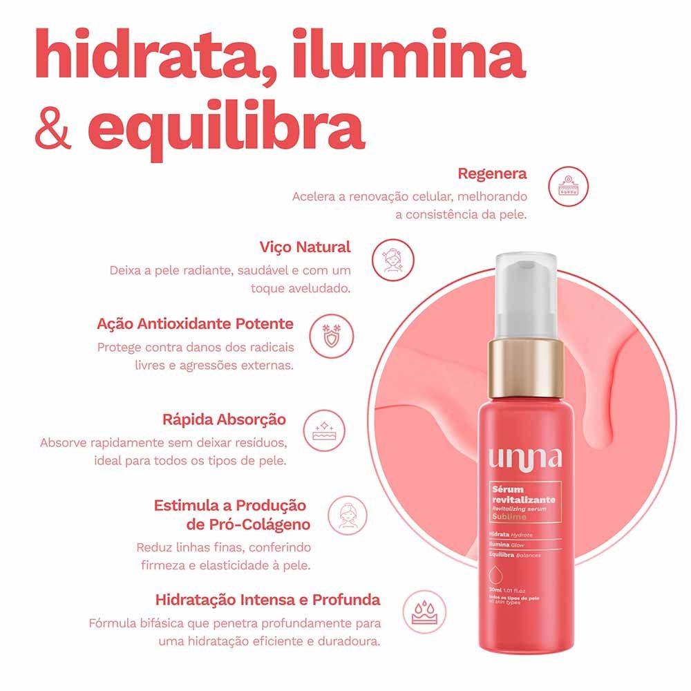 Sérum Revitalizante Unna Sublime 30ml 2