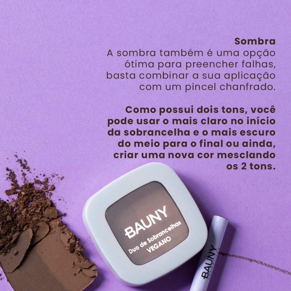 Sombra Duo para Sobrancelhas Bauny 5g Marrom 6