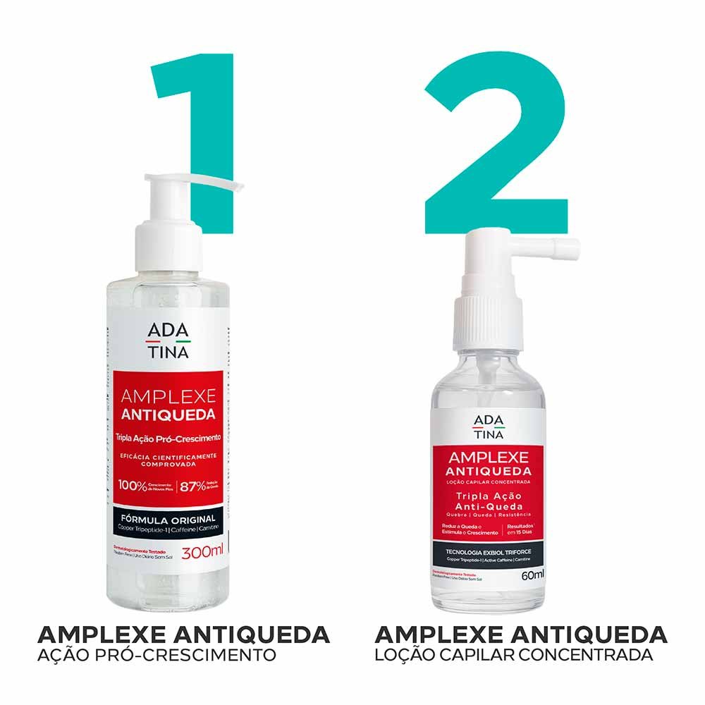 Loção Capilar Concentrada Ada Tina Amplexe Anti-Queda Tripla Ação 60ml 2