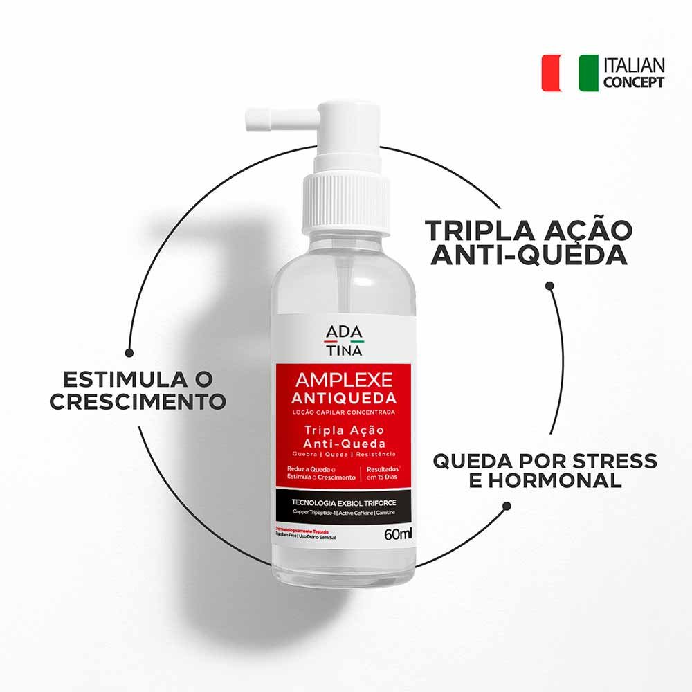 Loção Capilar Concentrada Ada Tina Amplexe Anti-Queda Tripla Ação 60ml 3