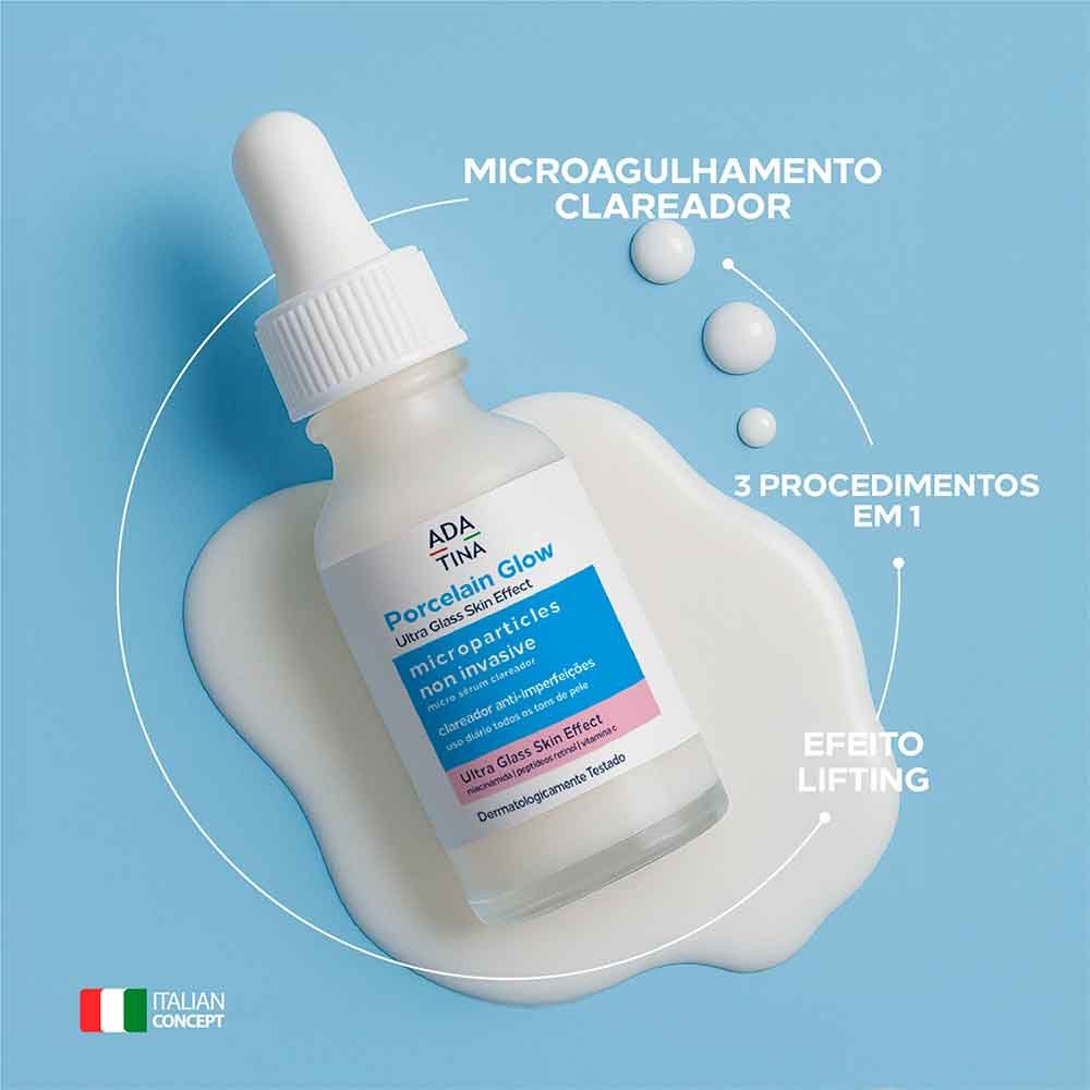 Sérum Facial Clareador Ada Tina Porcelain Glow Ultra Glass Skin Effect 30ml 2
