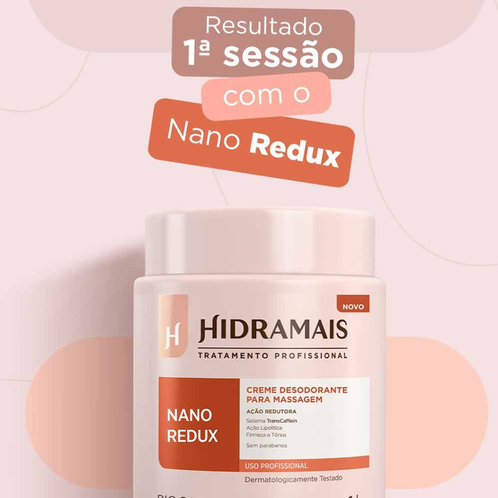 Creme de Massagem Hidramais Nano Redux 1kg 3