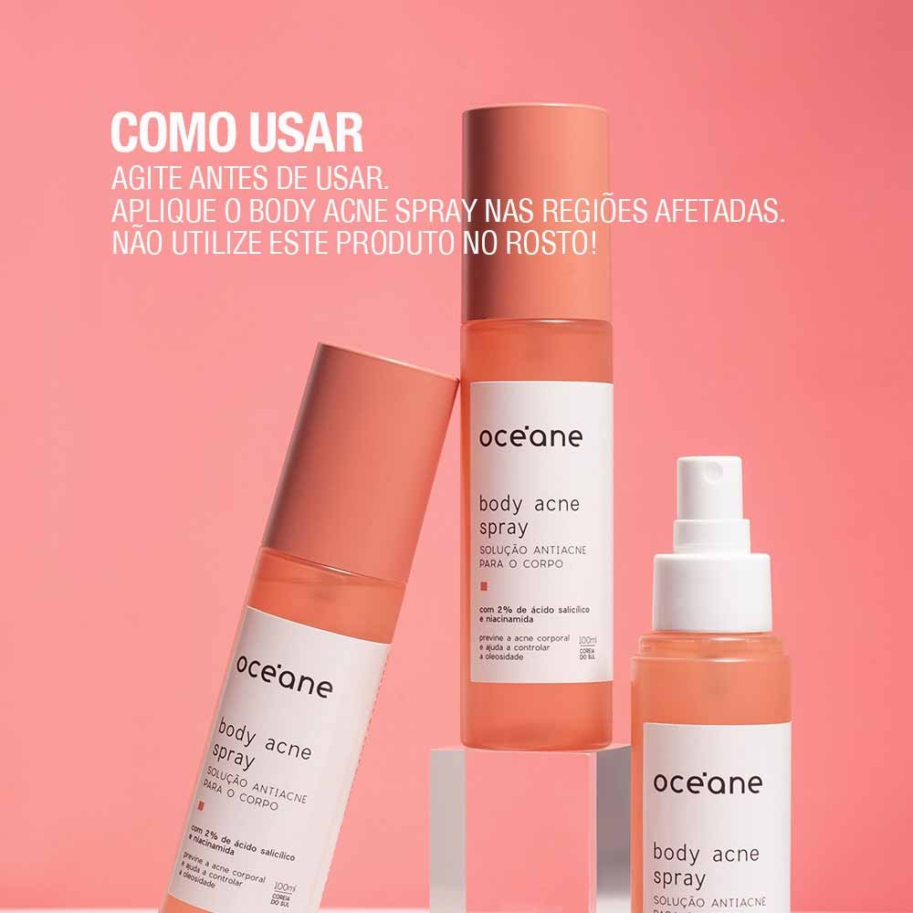 Solução Antiacne Océane Body Acne Spray 100ml 5