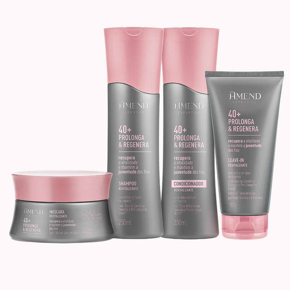 Condicionador Revitalizante Amend Expertise Prolonga & Regenera 40+ 250ml 2