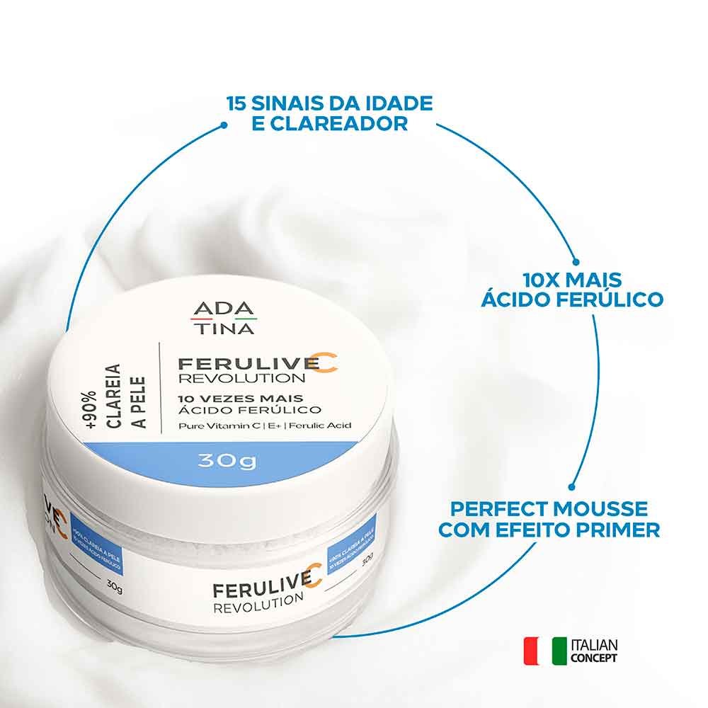 Creme Clareador Anti-Idade Ada Tina Ferulive C Revolution 30g 2