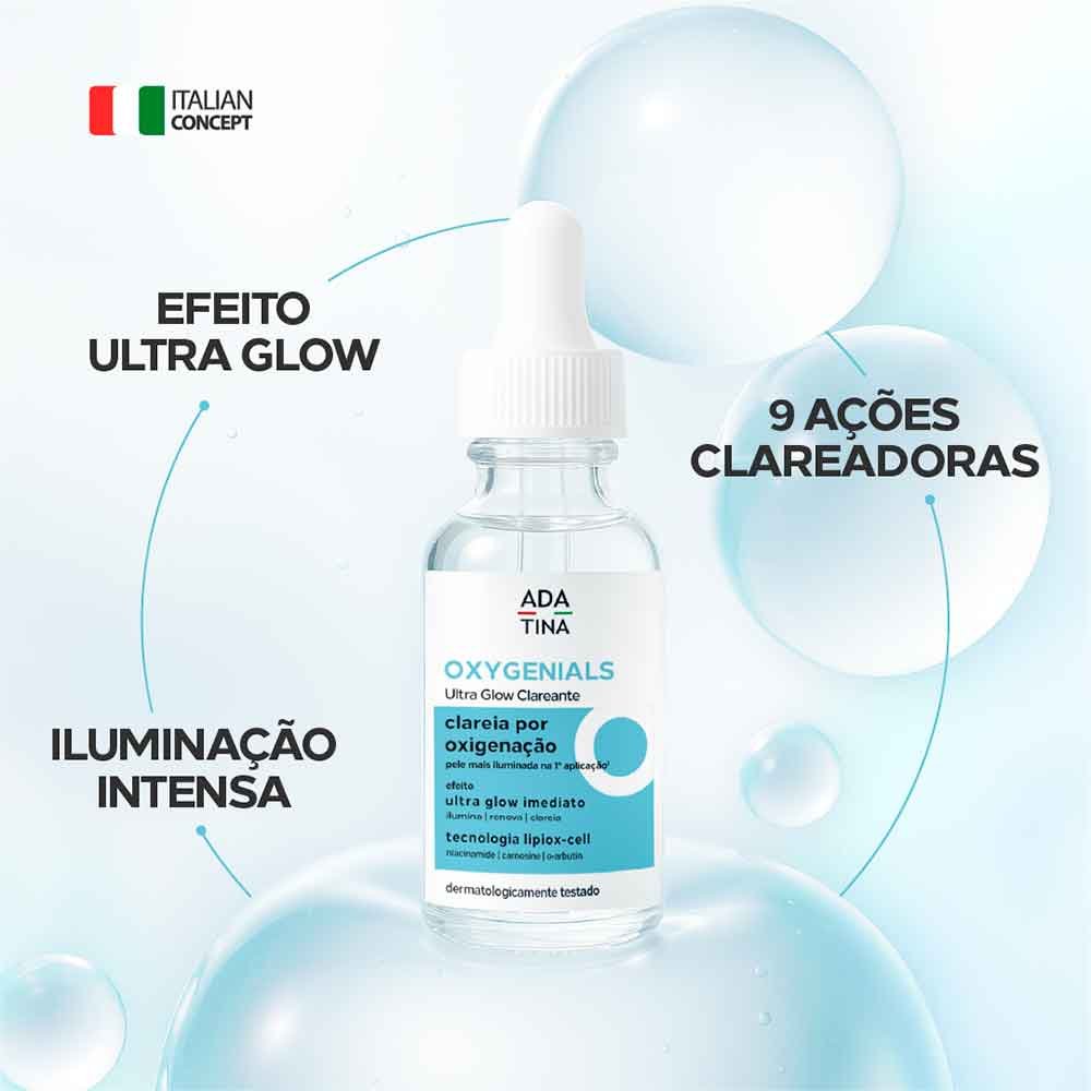 Sérum Facial Clareador Ada Tina Oxygenials Ultra Glow Clareante 30ml 3