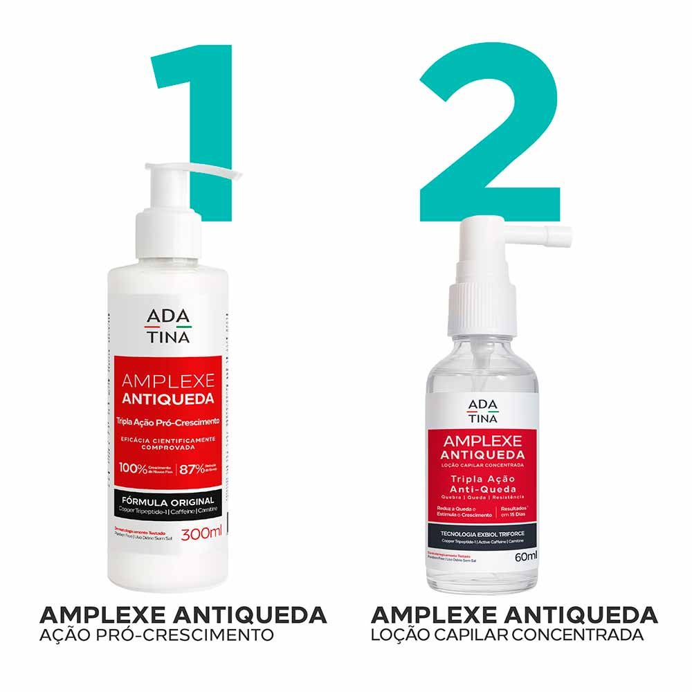 Shampoo Ada Tina Amplexe Antiqueda Tripla Ação Pró-Crescimento 300ml 5