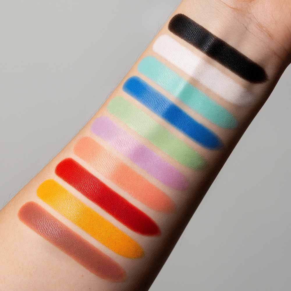 Corretivo Facial Makiê Mini Camuflagem Creme Mapa das Cores 4g Ciano 5