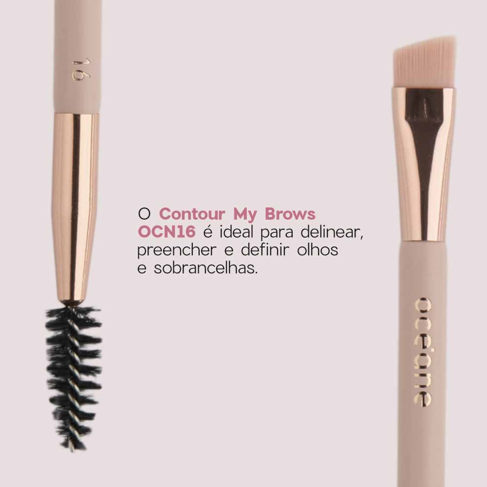Océane Mini Eye Brush Kit com 6 Pincéis para Olhos ÚNICO 6
