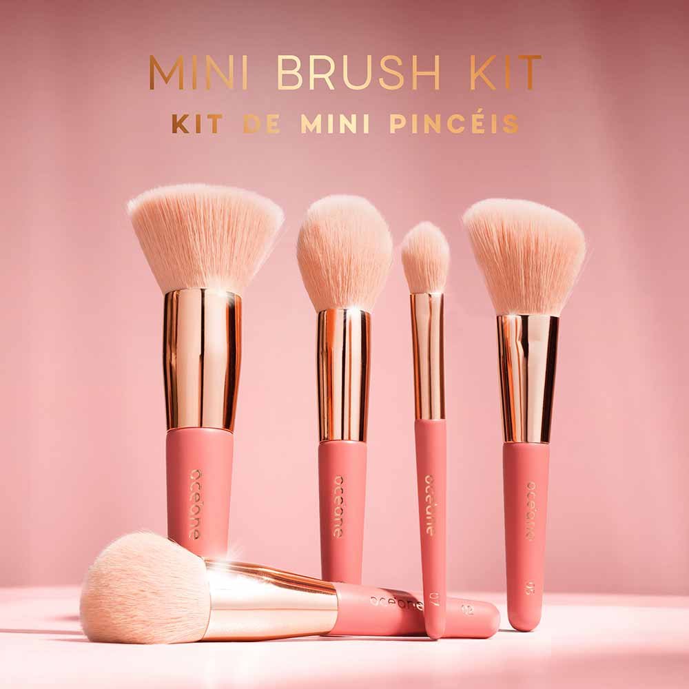 Océane Mini Brush Kit com 5 Pincéis ÚNICO 2