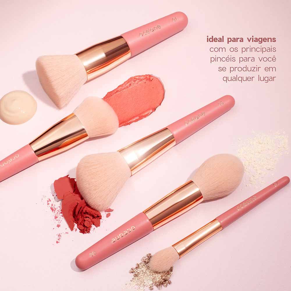 Océane Mini Brush Kit com 5 Pincéis ÚNICO 3