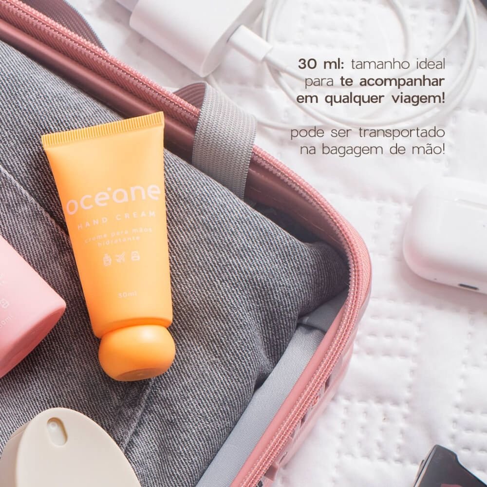 Océane Essencial Travel Kit - Creme de Mão + Bruma Facial + Bálsamo Labial ÚNICO 3