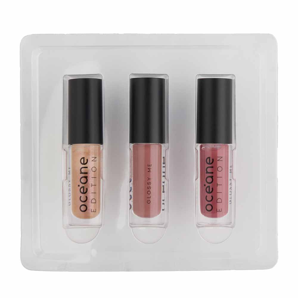 Océane Edition Glossy Me Kit - Mini Gloss Me Shimmer Brown + Mini Gloss Glazed + Mini Gloss Rose ÚNICO 2