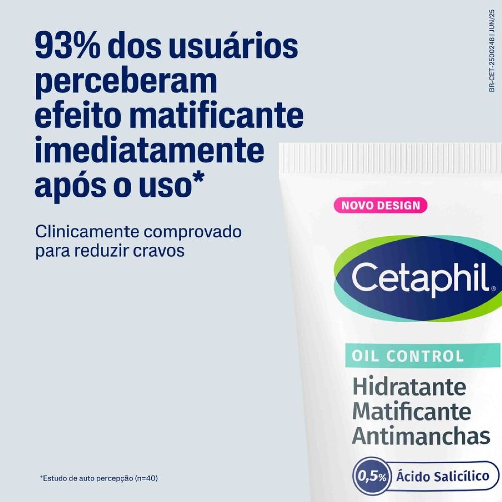 Hidratante Matificante Antimanchas Facial para Pele Oleosa a Acneica Cetaphil Oil Control 100ml 6