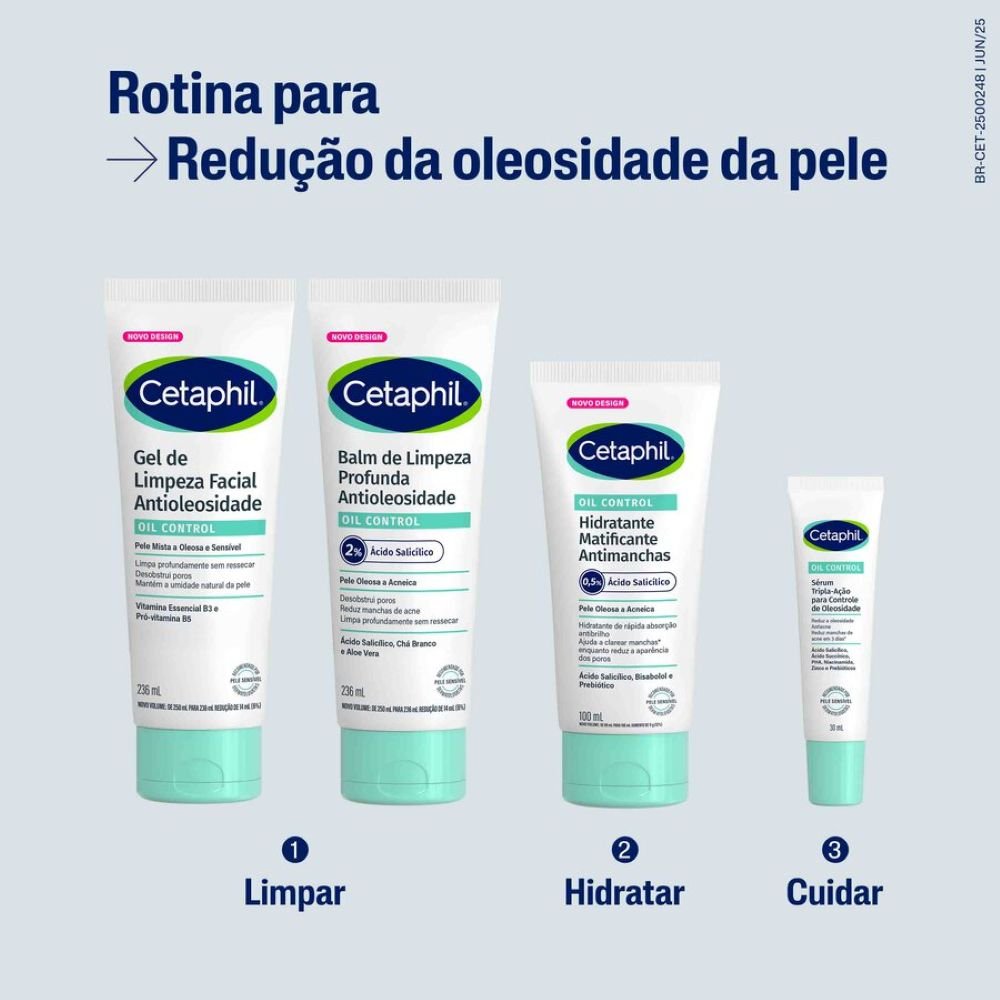 Hidratante Matificante Antimanchas Facial para Pele Oleosa a Acneica Cetaphil Oil Control 100ml 8