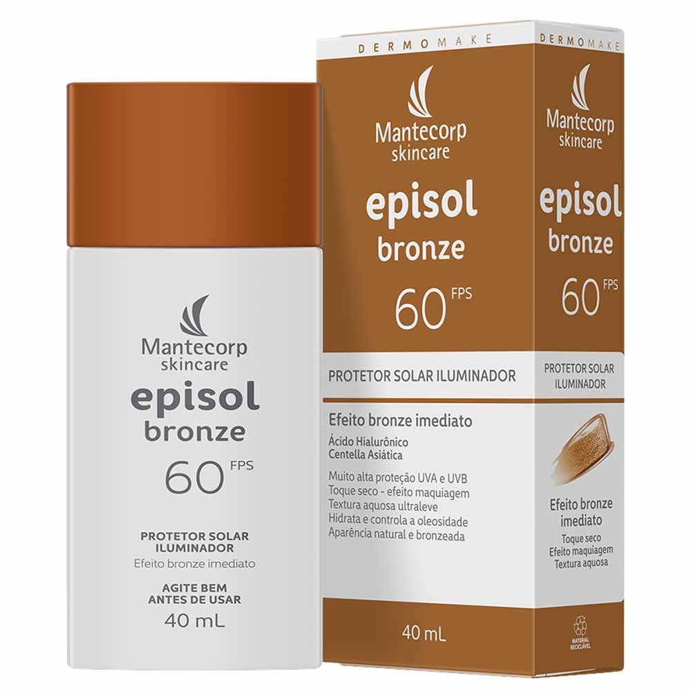 Protetor Solar Iluminador Mantecorp Skincare Episol FPS60 40ml 40ml 3