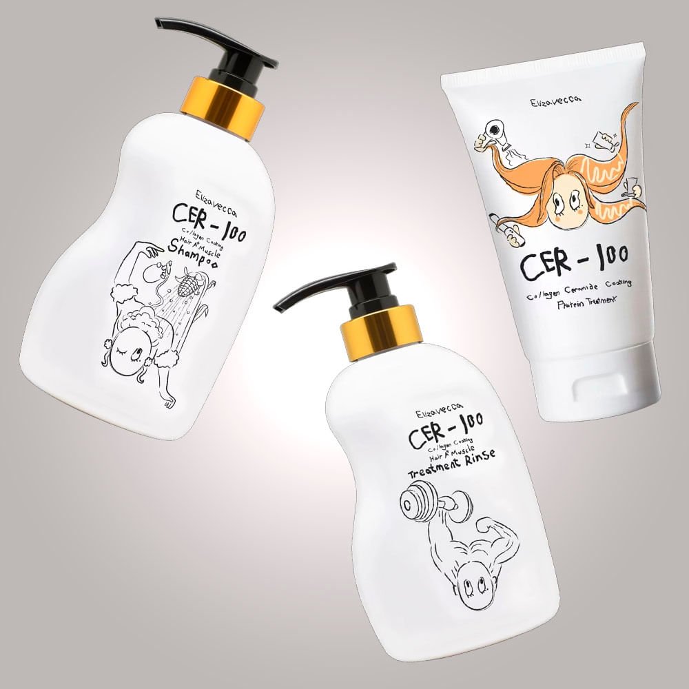 Elizavecca Kit – Shampoo + Condicionador + Máscara ÚNICO 2