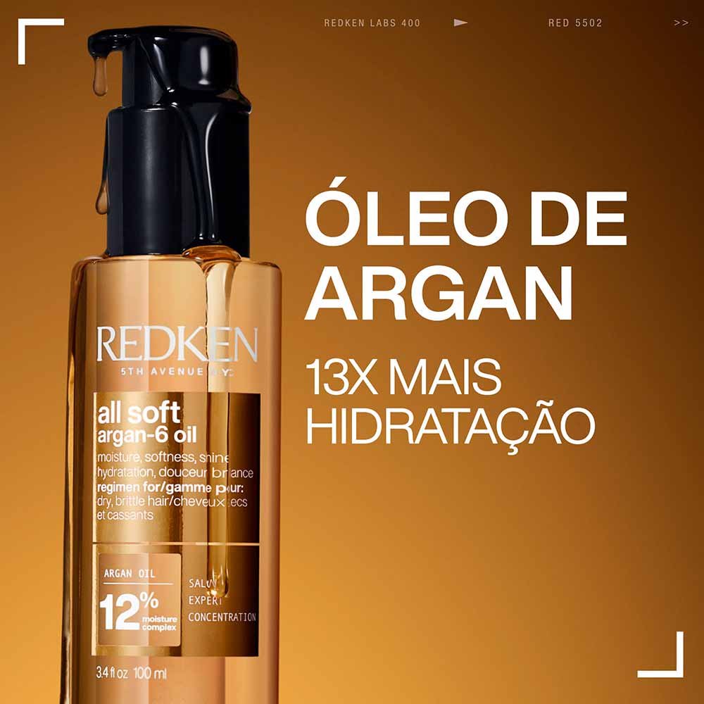 Óleo Capilar Redken All Soft Argan 100ml 5
