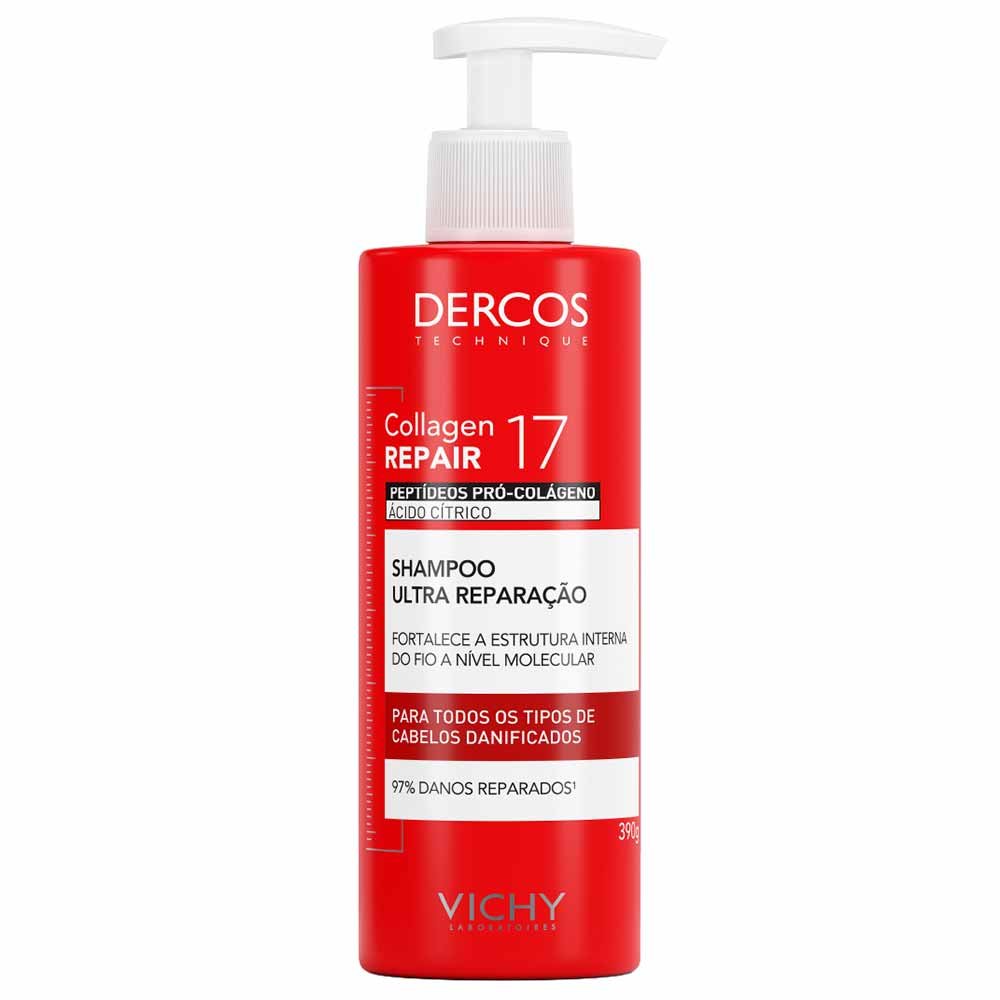 Shampoo Ultra Reparação Vichy Dercos Collagen Repair 17