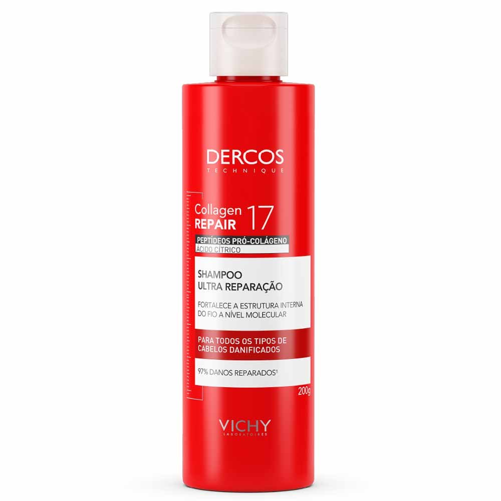 Shampoo Ultra Reparação Vichy Dercos Collagen Repair 17