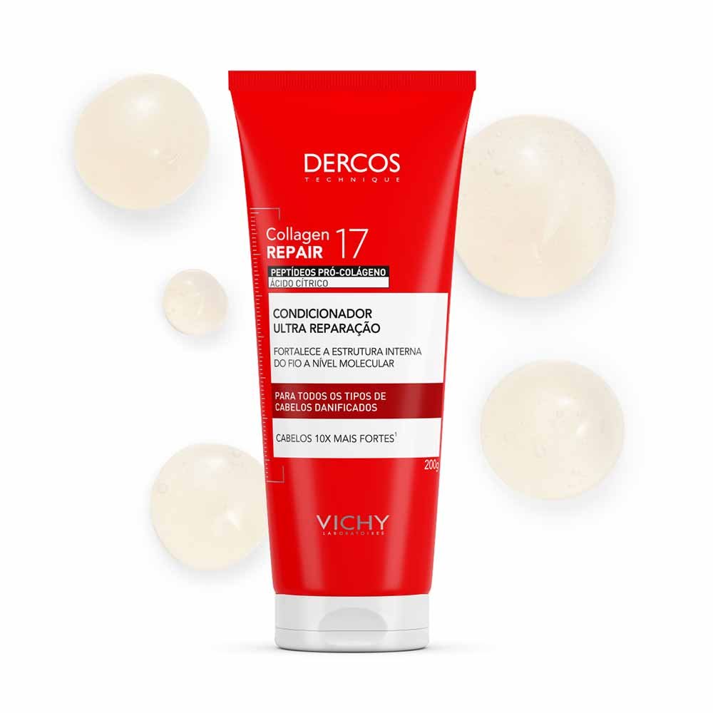 Condicionador Ultra Reparação Vichy Dercos Collagen Repair 17 200g 2