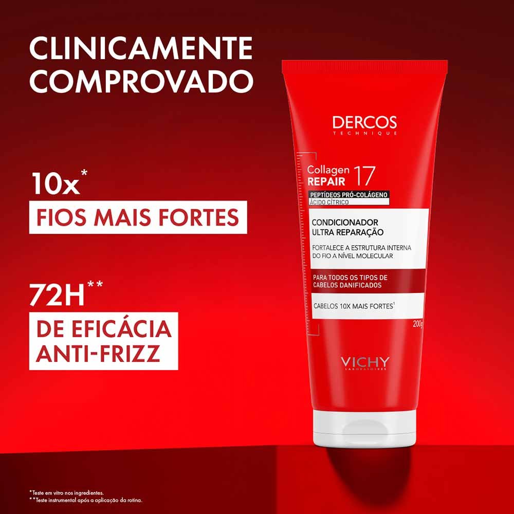 Condicionador Ultra Reparação Vichy Dercos Collagen Repair 17 200g 8