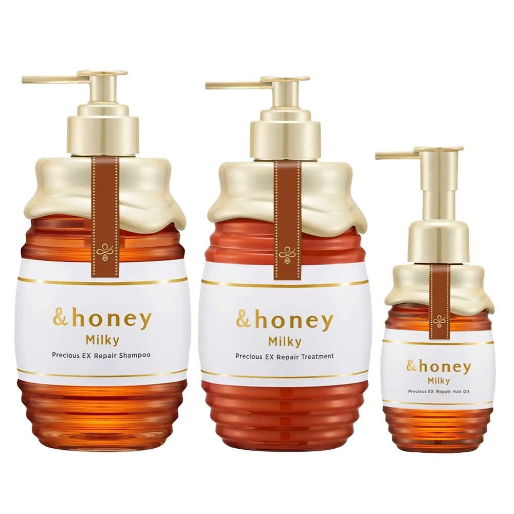 Kit &Honey Milky Precious Ex Repair - Shampoo + Máscara + Óleo Capilar