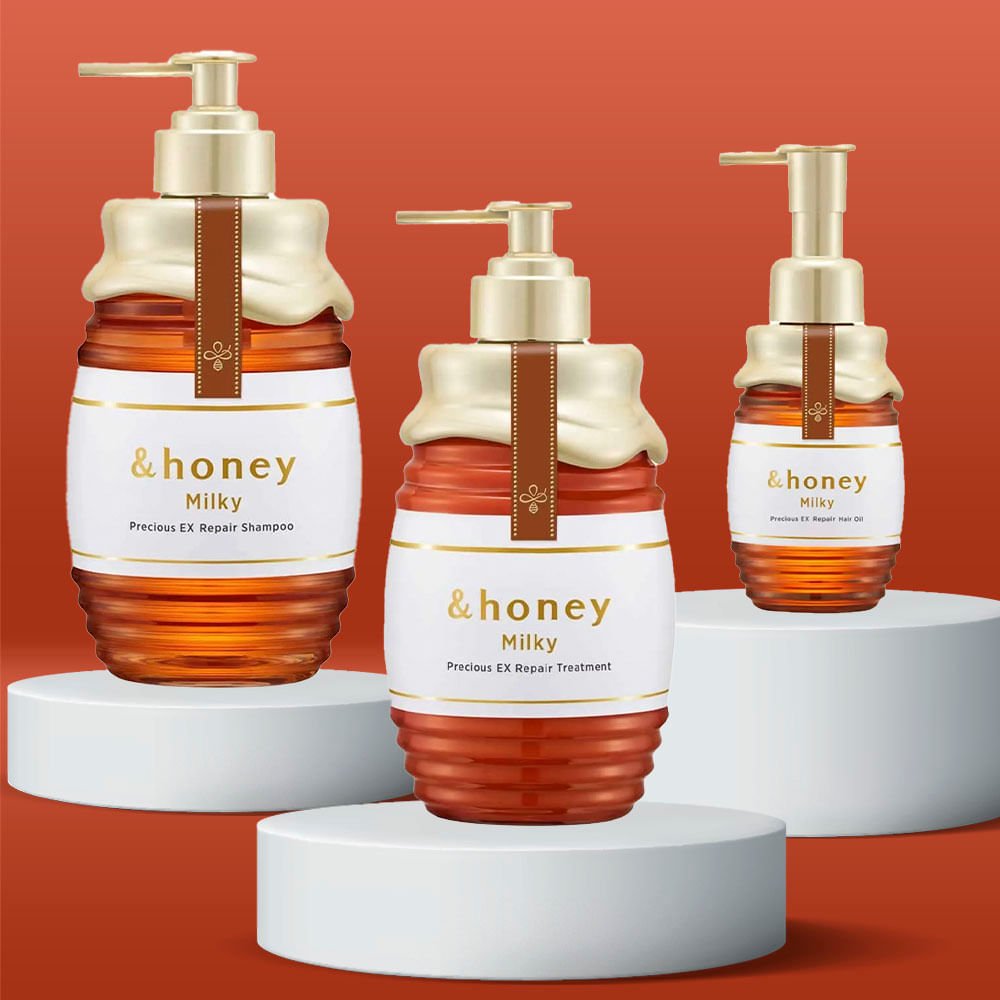 Kit &Honey Milky Precious Ex Repair - Shampoo + Máscara + Óleo Capilar ÚNICO 2