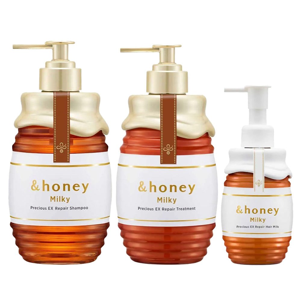 Kit &Honey Milky Precious Ex Repair – Shampoo + Máscara + Finalizador