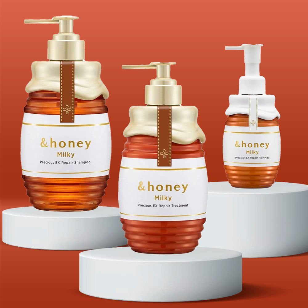 Kit &Honey Milky Precious Ex Repair – Shampoo + Máscara + Finalizador ÚNICO 2