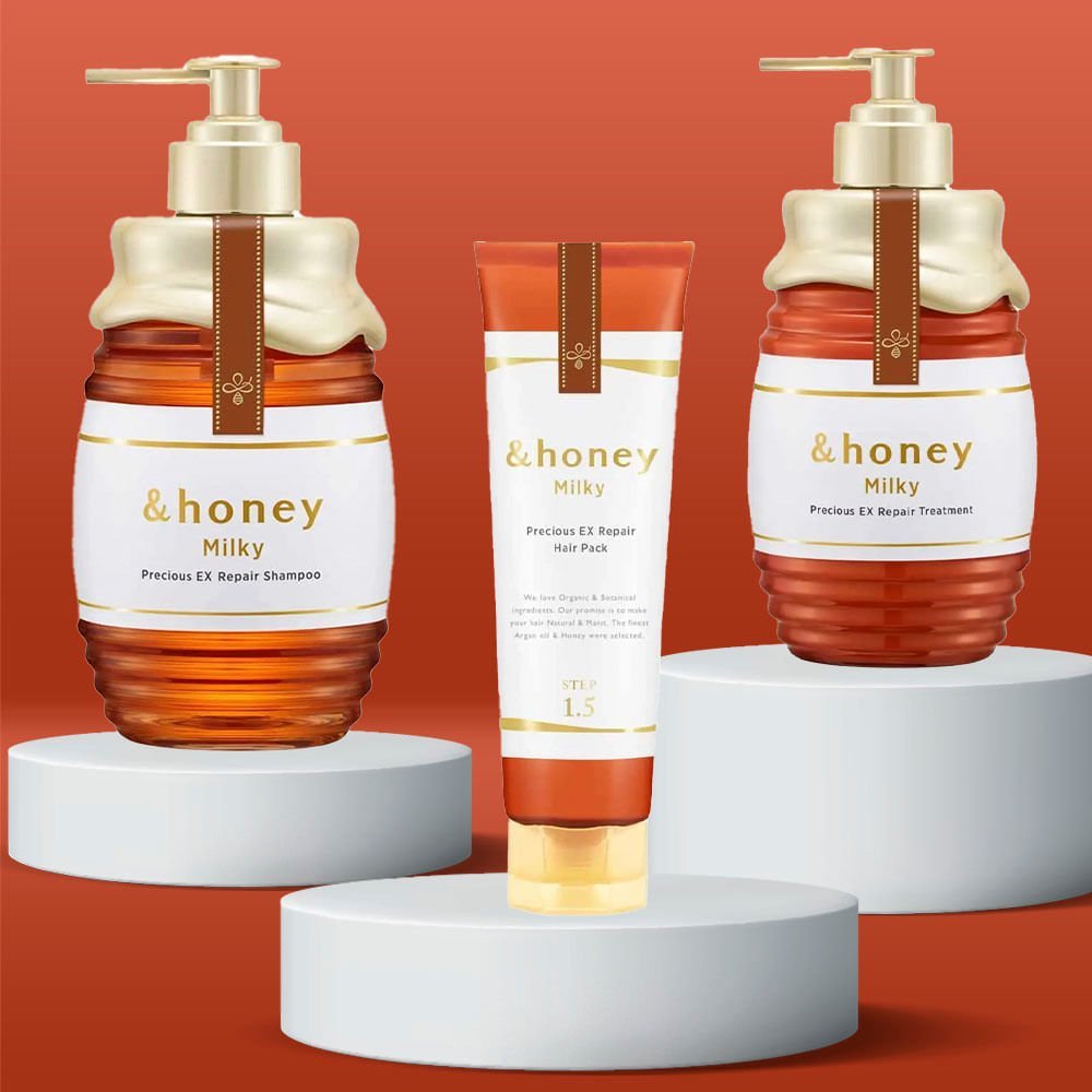 Kit &Honey Milky Precious Ex Repair - Shampoo + Tratamento + Máscara ÚNICO 2