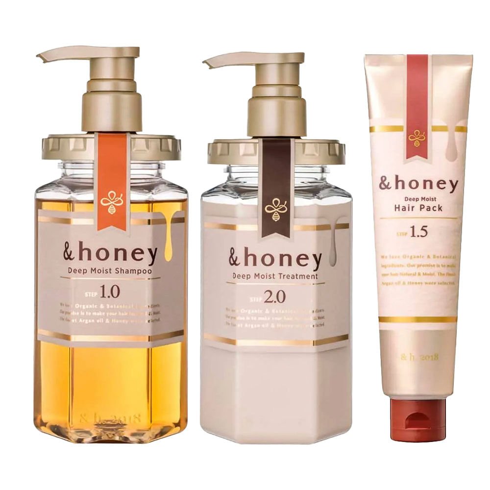 Kit &Honey Deep Moist Hair - Shampoo + Booster + Tratamento