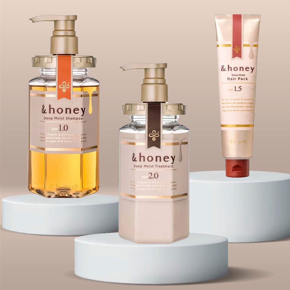 Kit &Honey Deep Moist Hair - Shampoo + Booster + Tratamento ÚNICO 2
