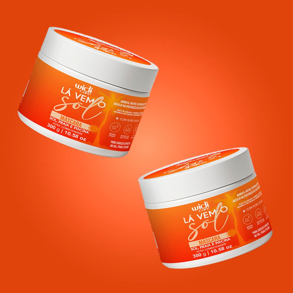 Máscara de Tratamento Widi Care Lá Vem o Sol 300g 3