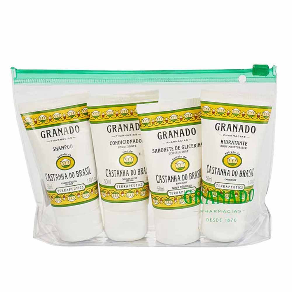 Kit Granado Terrapeutics Castanha do Brasil Necessaire  Sabonete + Hidratante + Shampoo + Condicionador ÚNICO 2