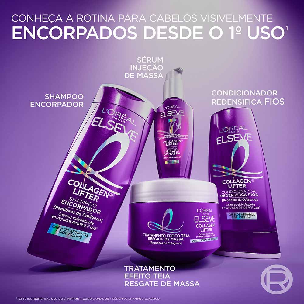 Máscara de Tratamento Resgate de Massa Elseve Collagen Lifter 300g 8