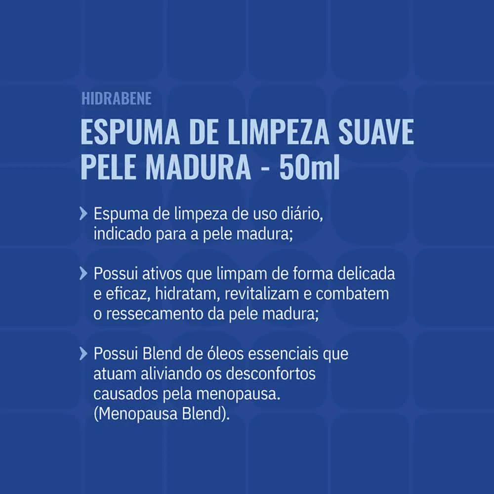 Espuma de Limpeza Hidrabene Suave Pele Madura 50ml 4
