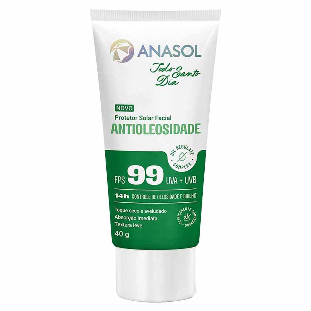 Protetor Solar Facial Anasol Antioleosidade FPS 99