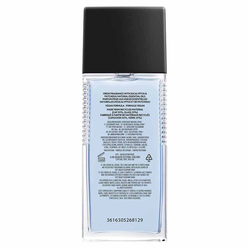 Body Splash Desodorante Adidas UEFA Champions Goal Edition 75ml 2