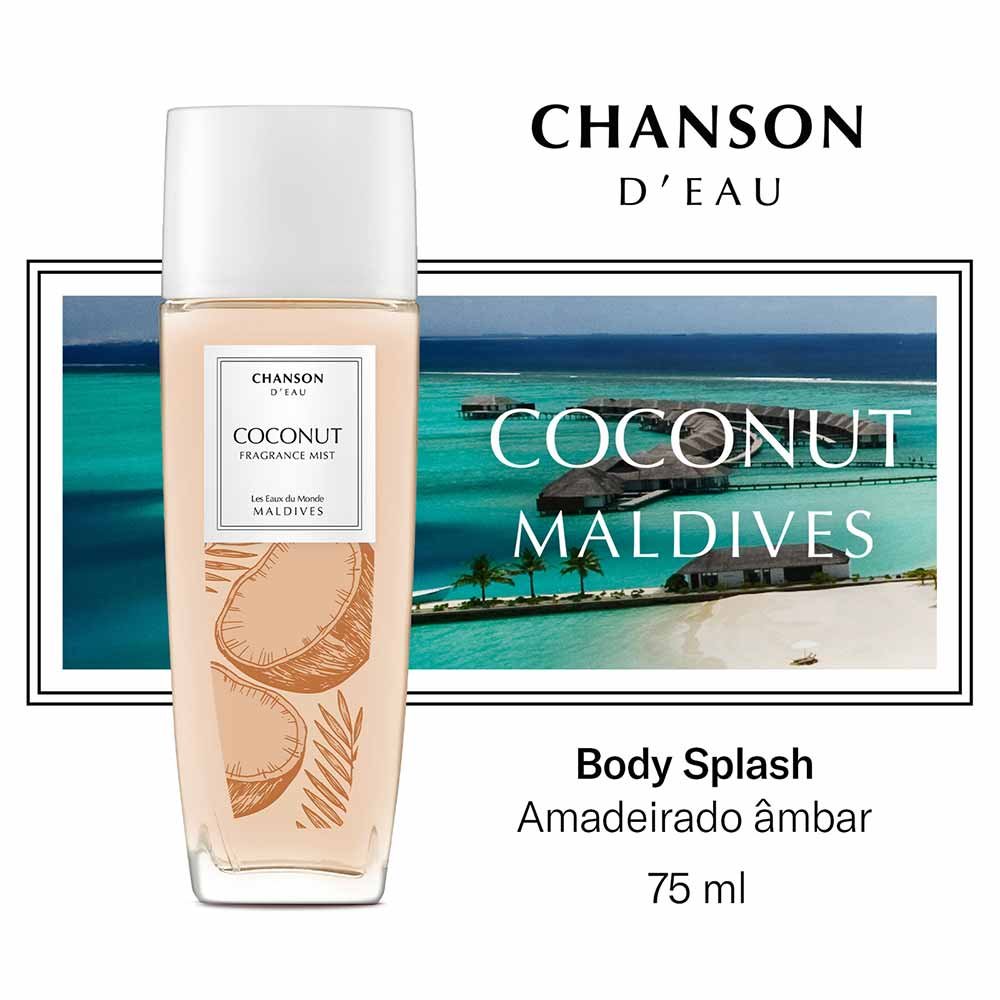 Body Splash Chanson D'Eau Coconut Feminino 75ml 3