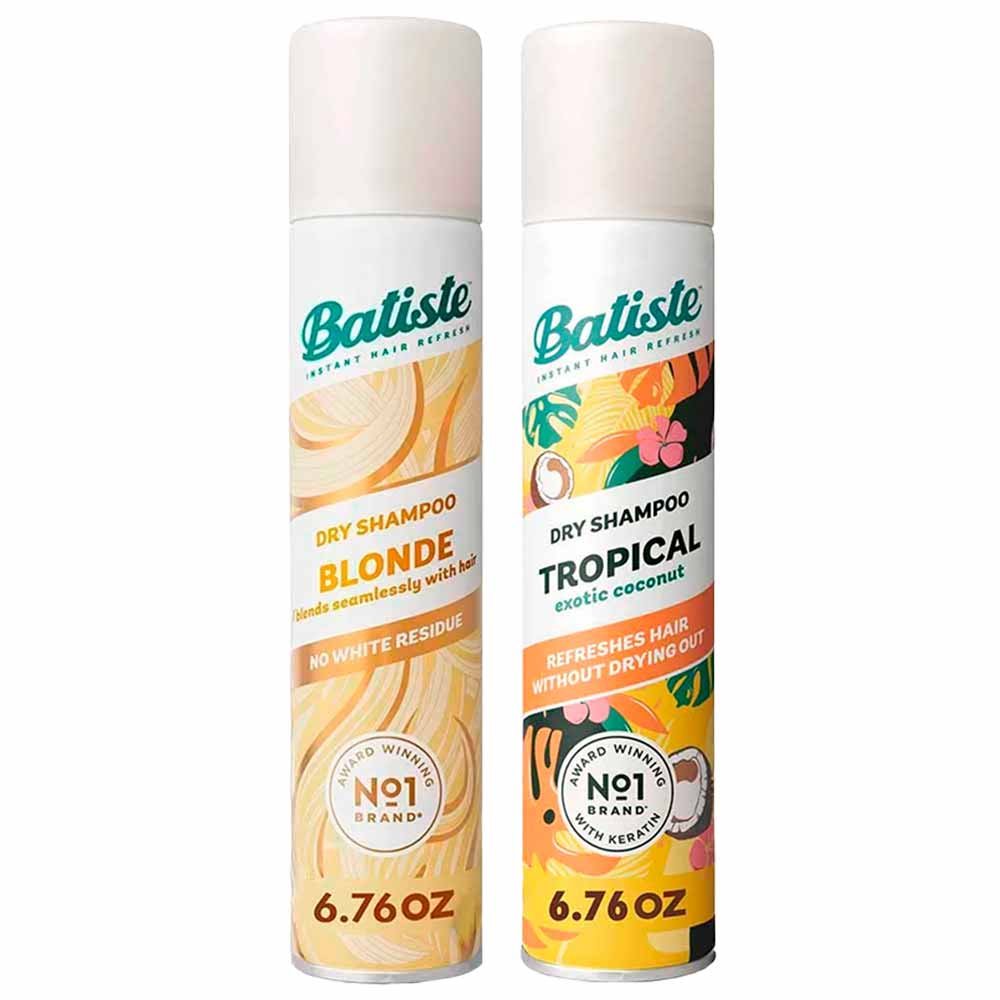 Batiste Kit - Shampoo à Seco Tropical + Shampoo à Seco Color Blonde