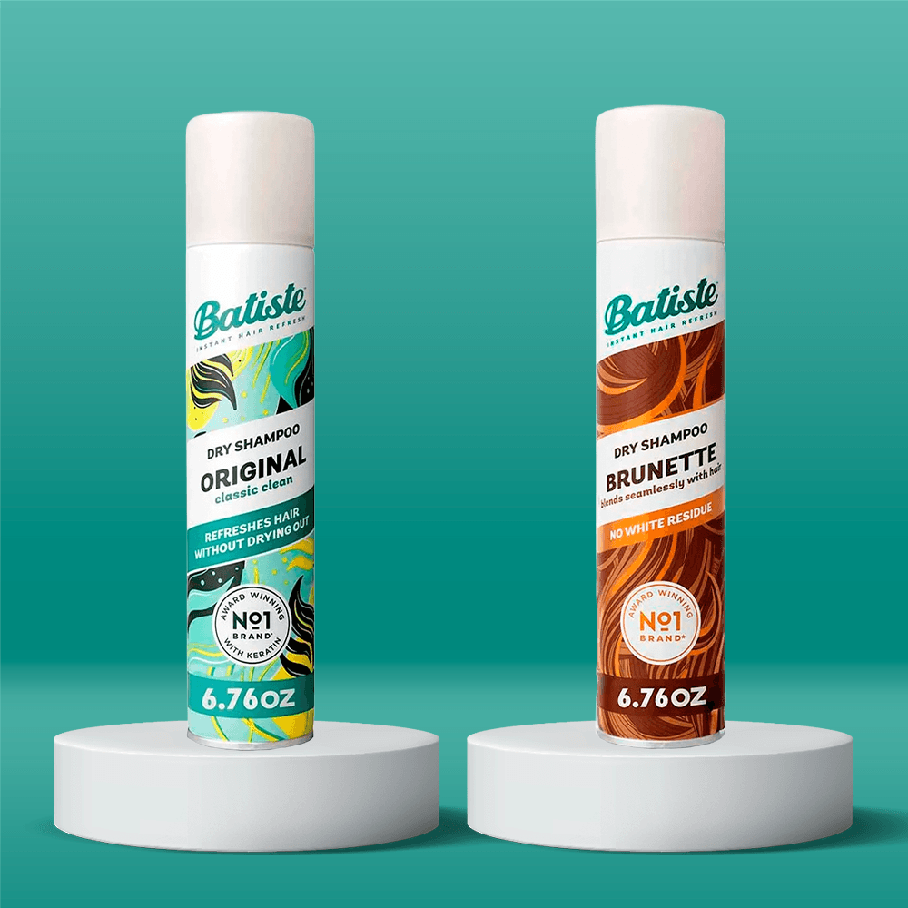 Batiste Kit - Shampoo à Seco Original + Shampoo à Seco Color Brunette ÚNICO 3