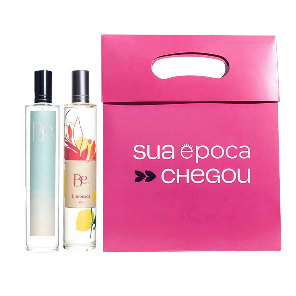 Be Kit Presente de Natal - Colônia Azul + Colônia Limonada + Sacola Presenteável